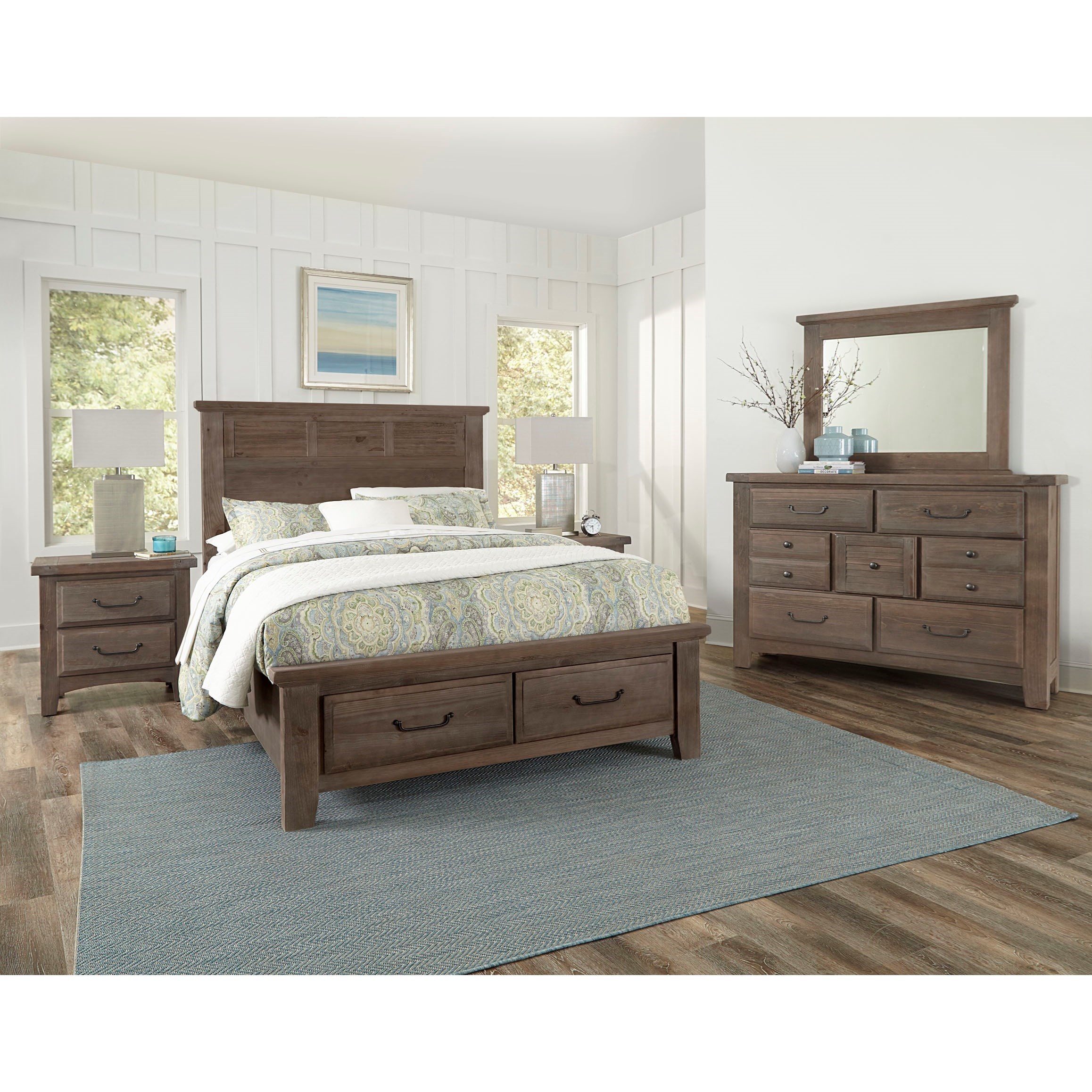 Vaughan Bassett Sawmill Queen Bedroom Group Wayside Furniture