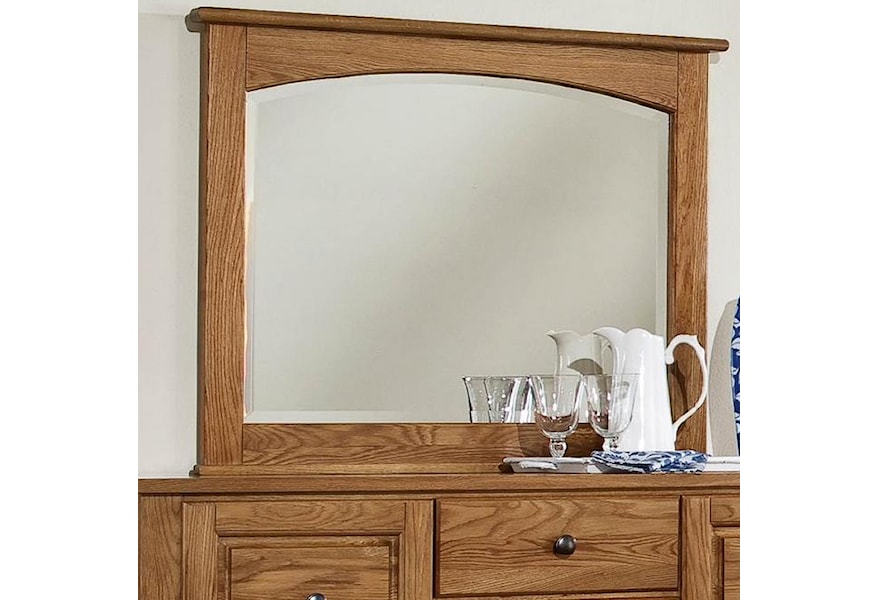Vaughan Bassett Appalachian Hardwood Simply Oak Bureau Mirror