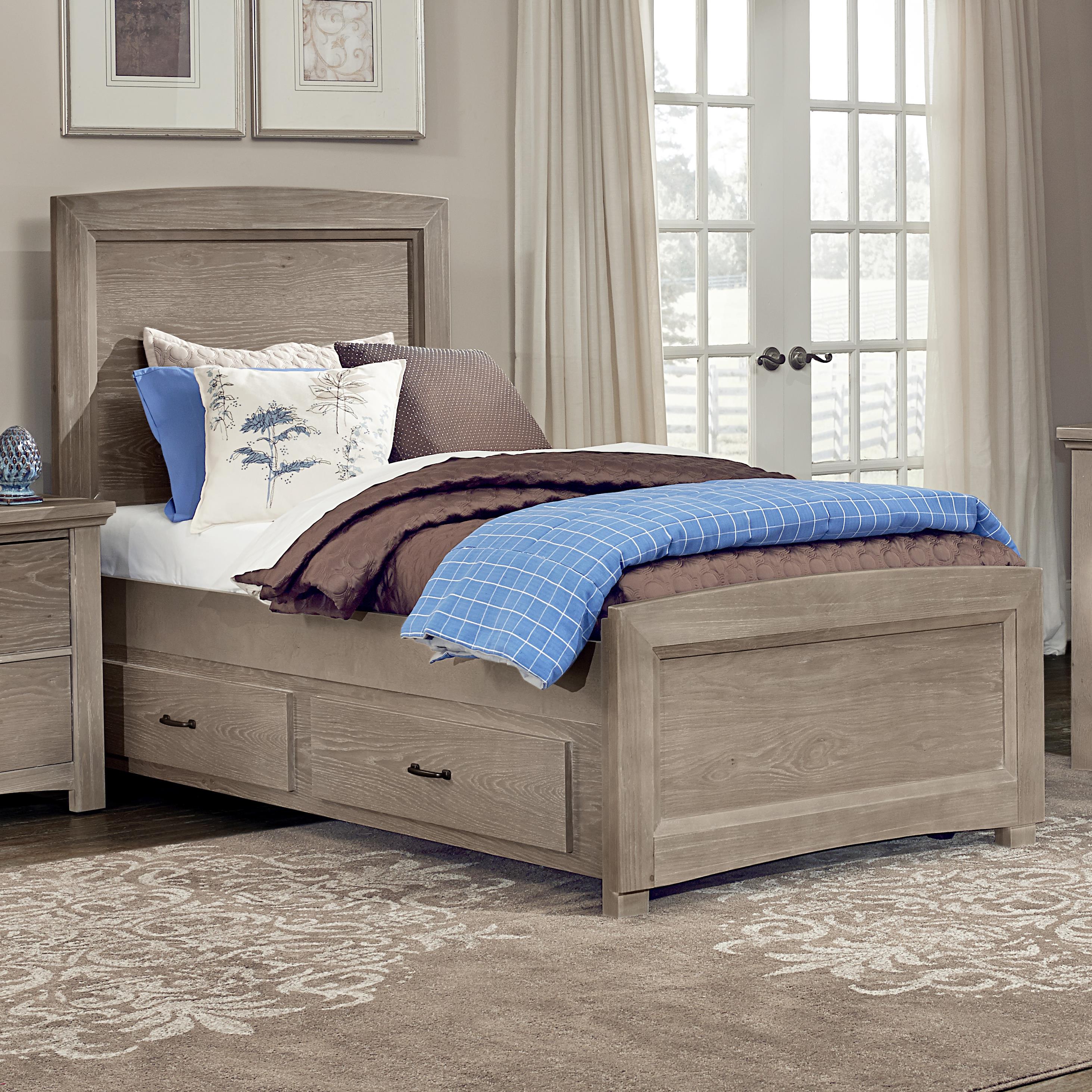 Vaughan Bassett Transitions Twin Panel Bed With Trundle Lapeer