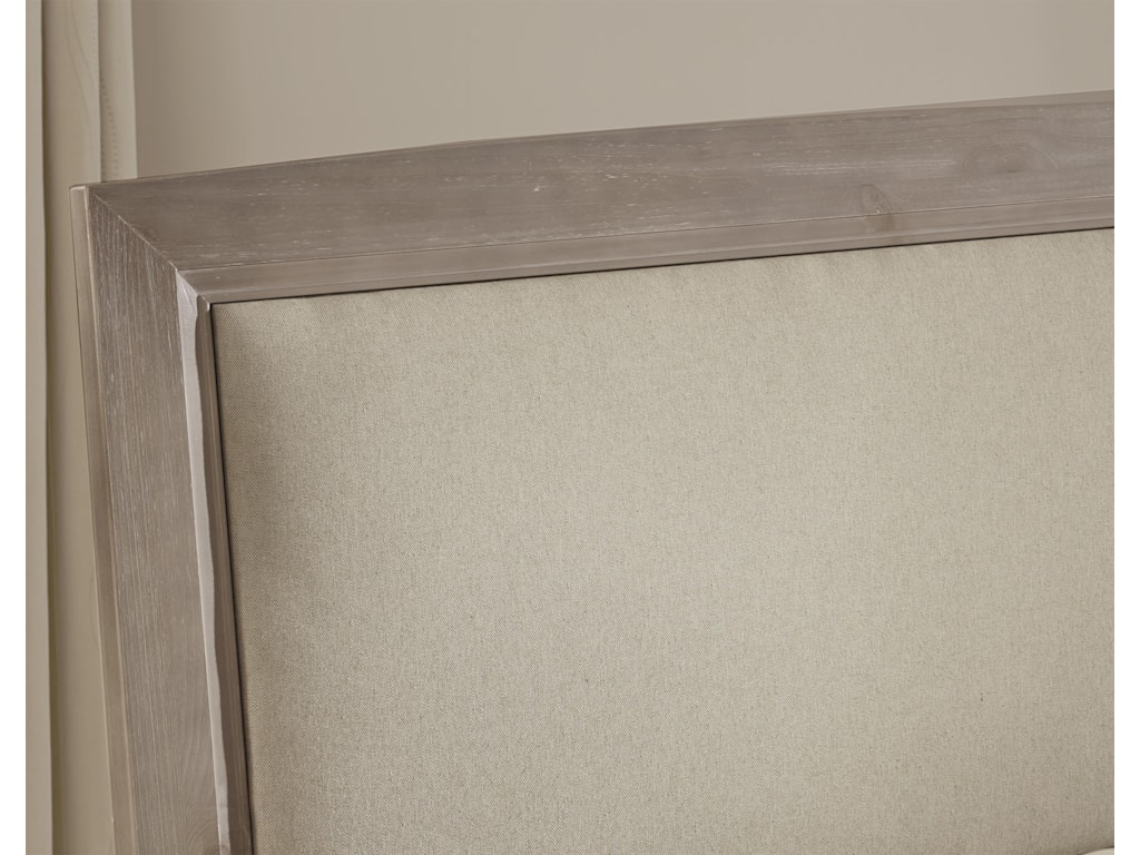 Vaughan Bassett TransitionsFull Upholstered Bed, Base Cloth Linen