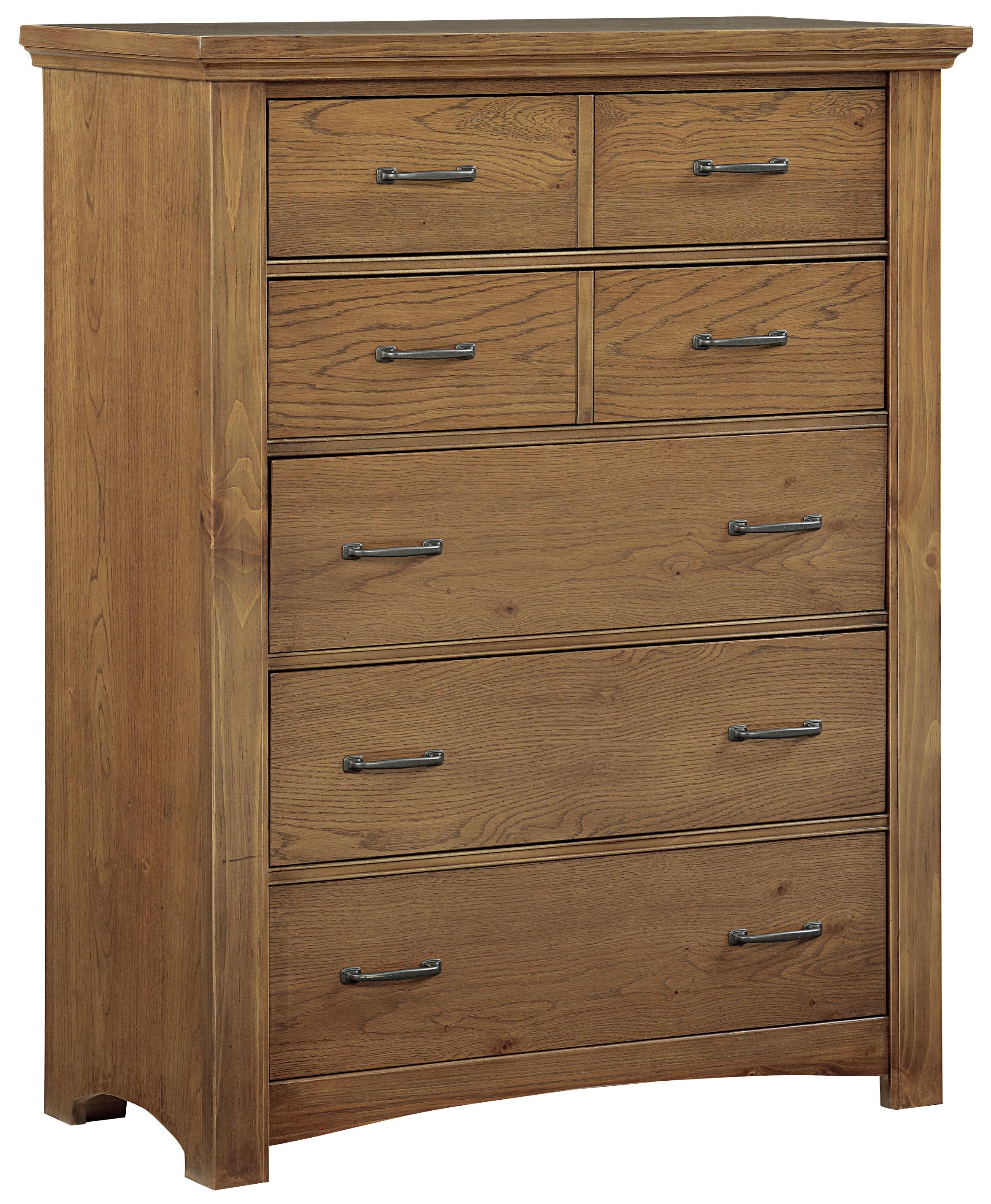 Vaughan Bassett Transitions Casual Contemporary Chest 5 Drawers