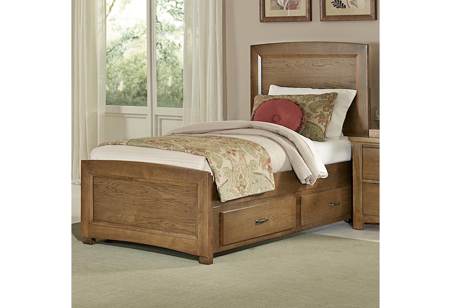 Vaughan Bassett Transitions Twin Panel Bed With Trundle Hudson S