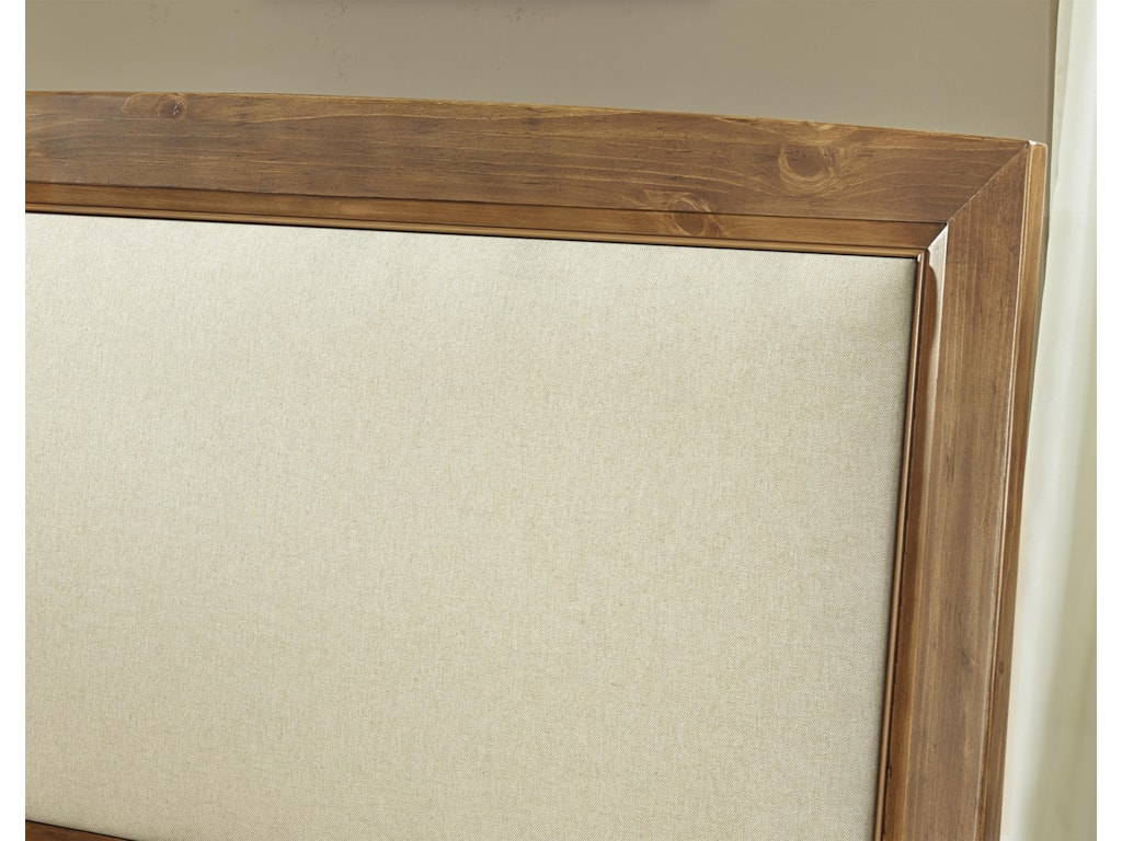 Vaughan Bassett TransitionsFull Upholstered Bed, Base Cloth Linen