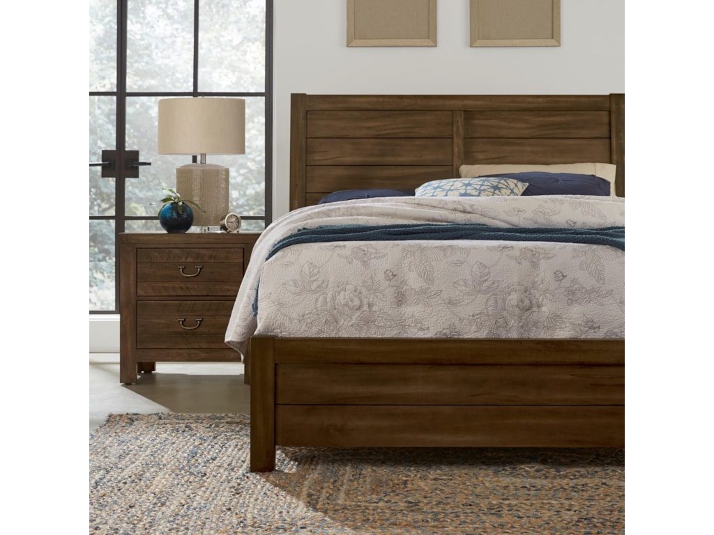 Vaughan Bassett Urban CrossingsQueen Plank Bed