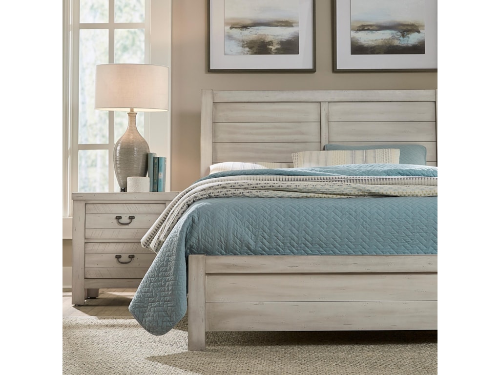 Vaughan Bassett Urban CrossingsQueen Plank Bed