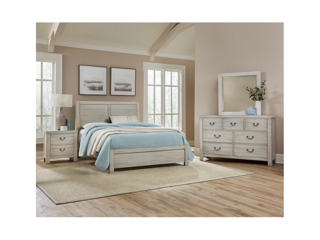 Vaughan Bassett Urban CrossingsQueen Plank Bed