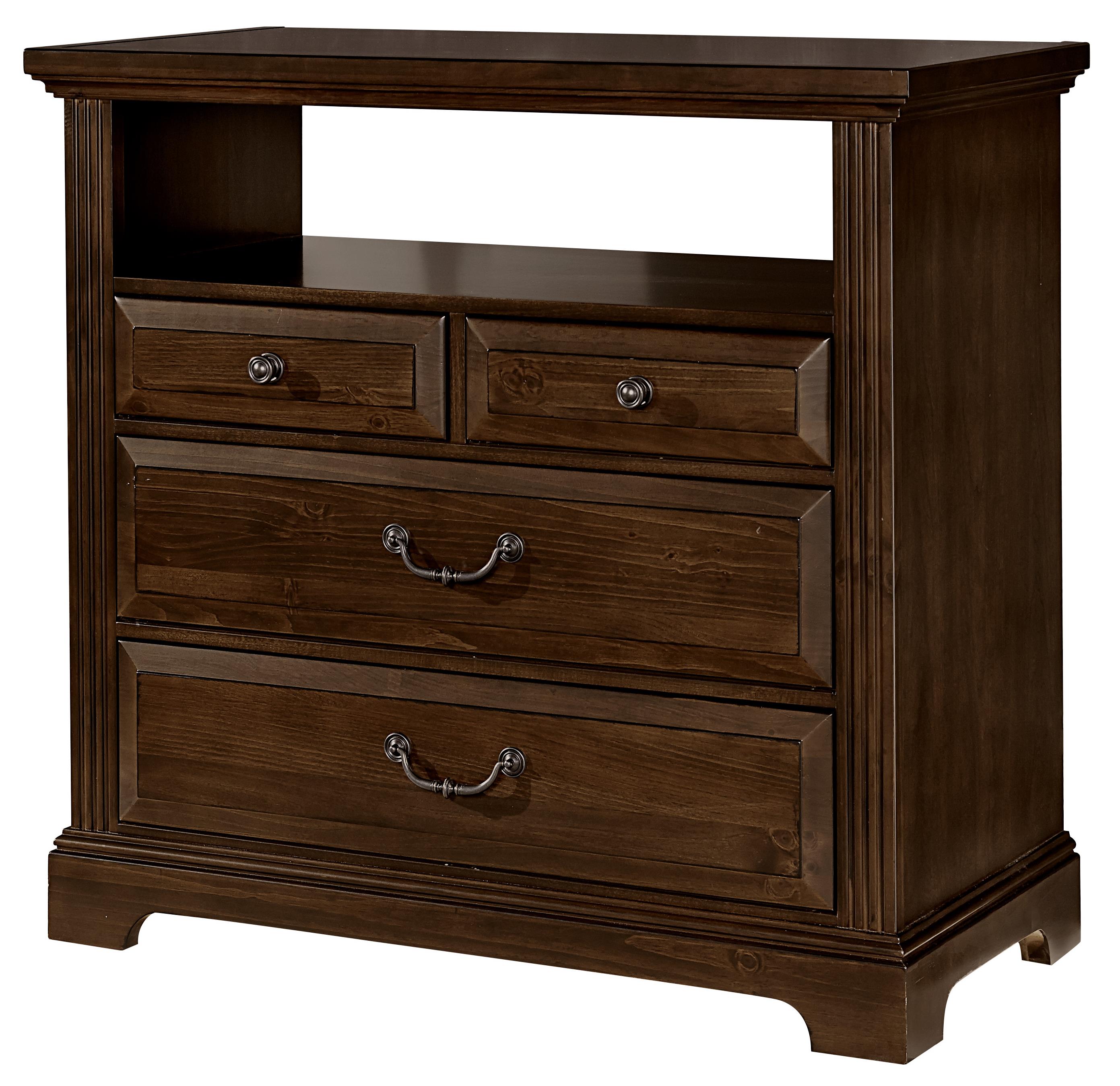 Vaughan Bassett Woodlands Transitional Media Chest 4 Drawers