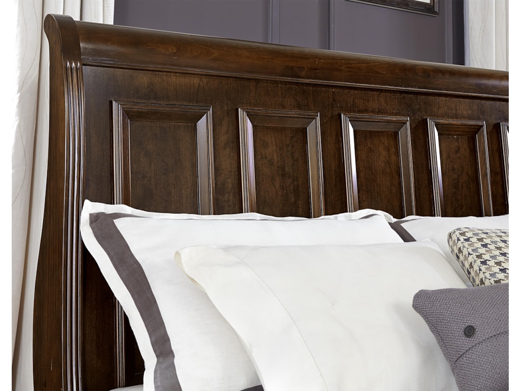 Vaughan Bassett WoodlandsQueen Sleigh Bed