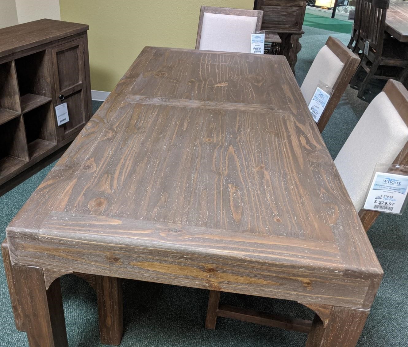 Vintage Darcy Dining Dining Table In Pecan Finish Wilcox Furniture Dining Tables