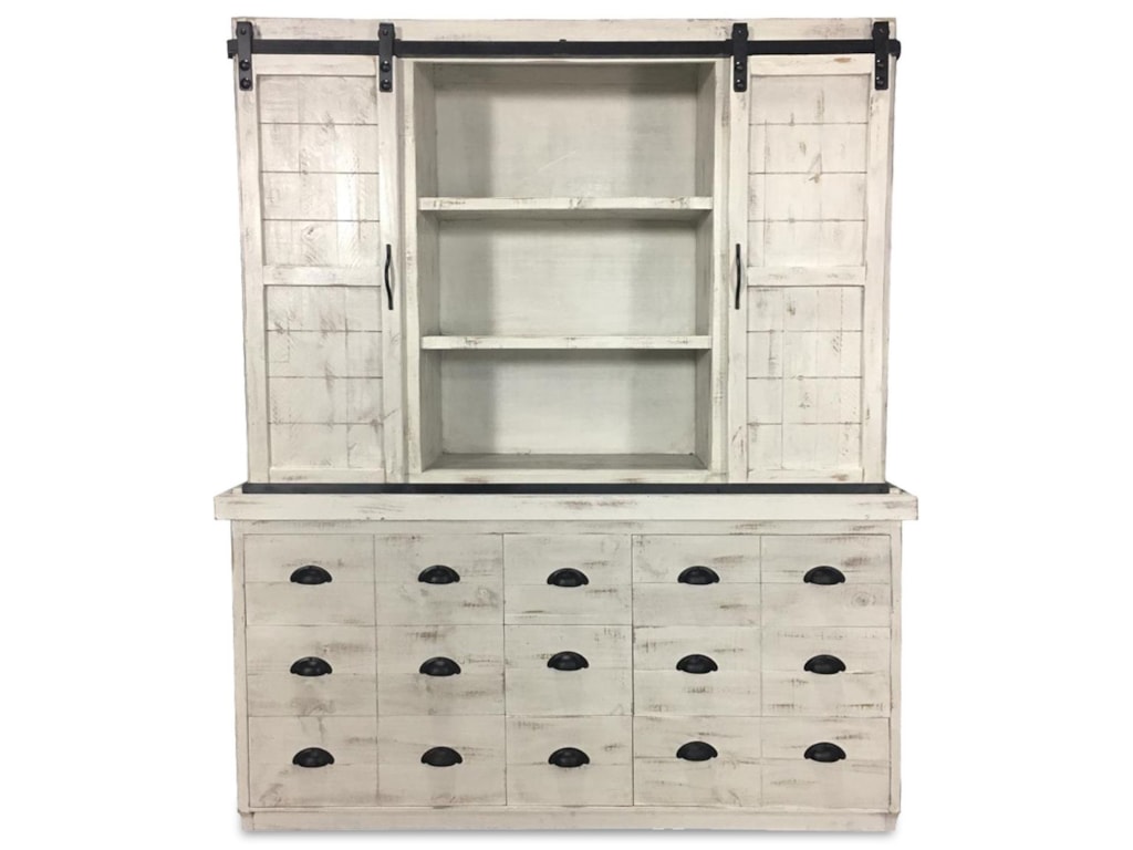 Vintage Joanna Vinta Grp Buffet Hutch And Sliding Door Vintage Joannabuffet And Sliding Door Hutch