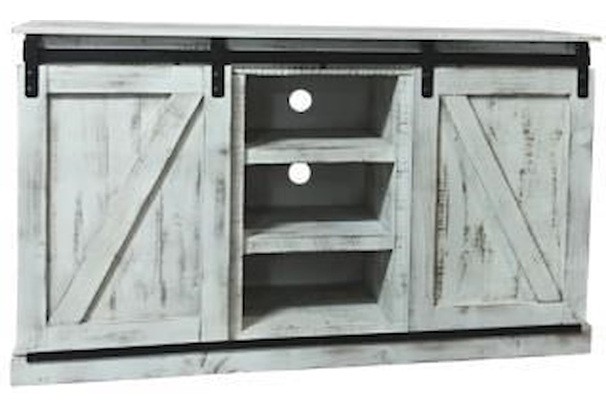 Micent145 61 Sliding Door Media Console