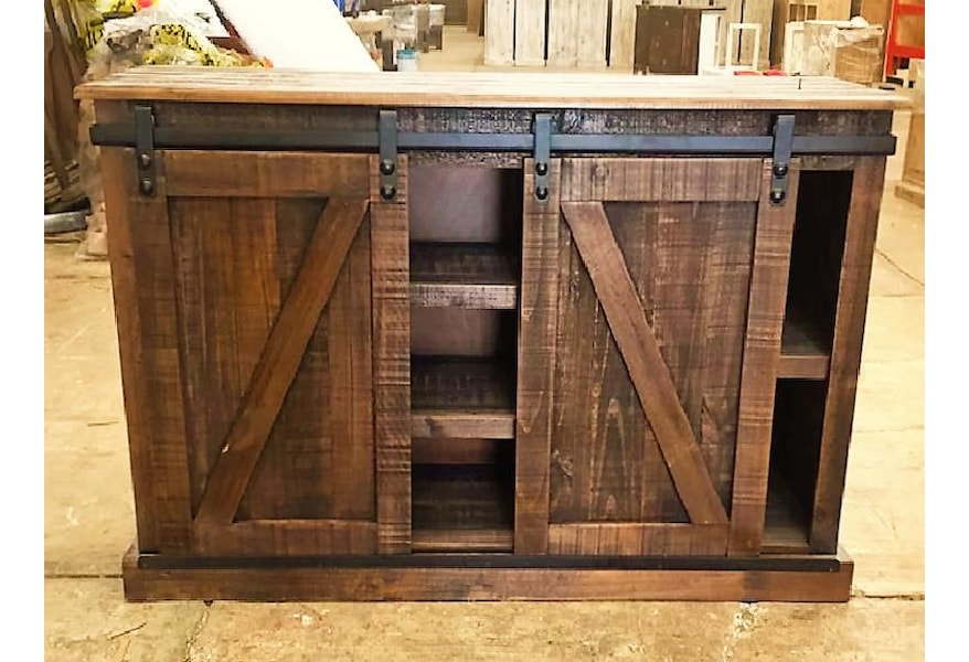 Micent145 61 Sliding Door Media Console