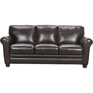Violino 30960 30960 3p Leather Sofa With Rolled Arms Dunk