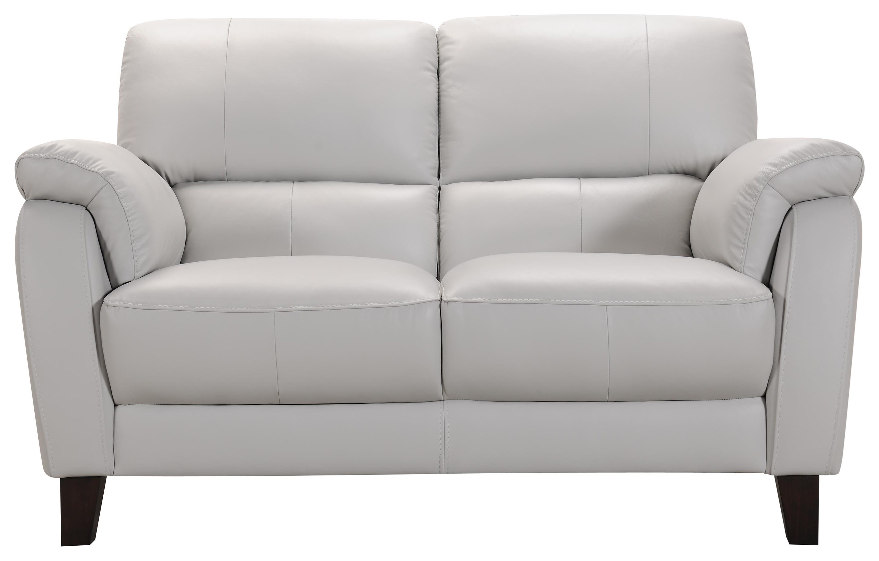 Violino 31933 31933 Loveseat Dove Grey Leather Loveseat