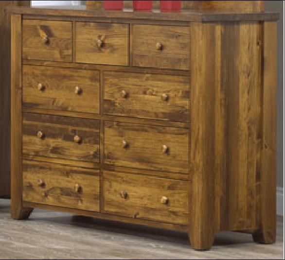 Rough Sawn 9 Drawer Mule Chest Bennett S Furniture And