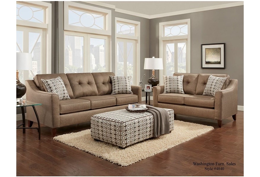Washington Furniture 4840 Stationary Living Room Group Vandrie