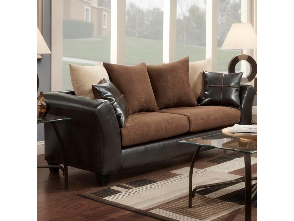 Washington Furniture 9000 Contemporary Sofa With Loose Pillow Back 9000 Contemporary Sofa With Loose Pillow Back By Washington Furniture