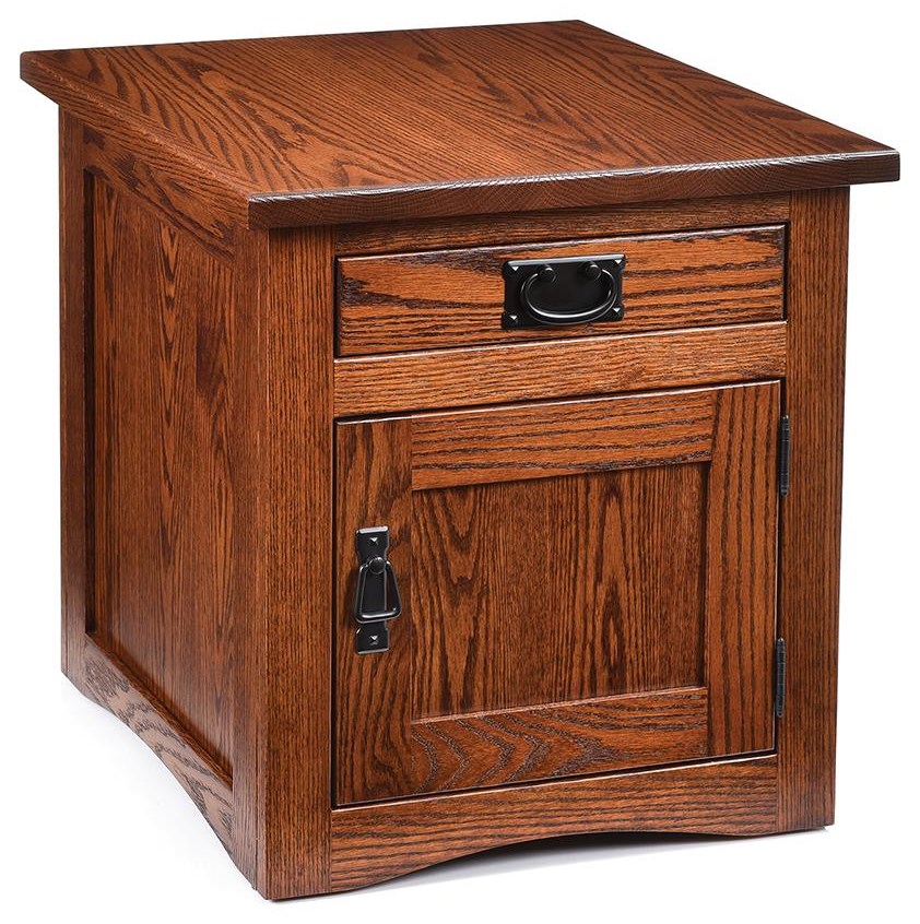 Wayside Custom Furniture Enclosed Mission End Table Wayside Furniture End Tables