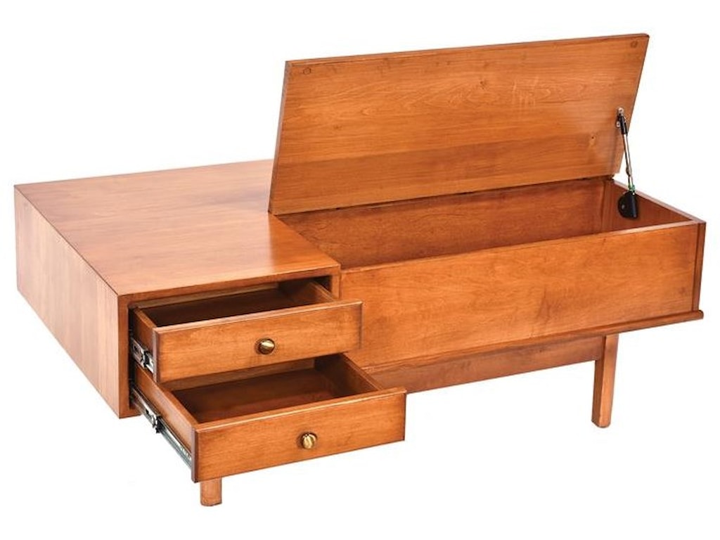 Wayside Custom Furniture BradyStorage Cocktail Table