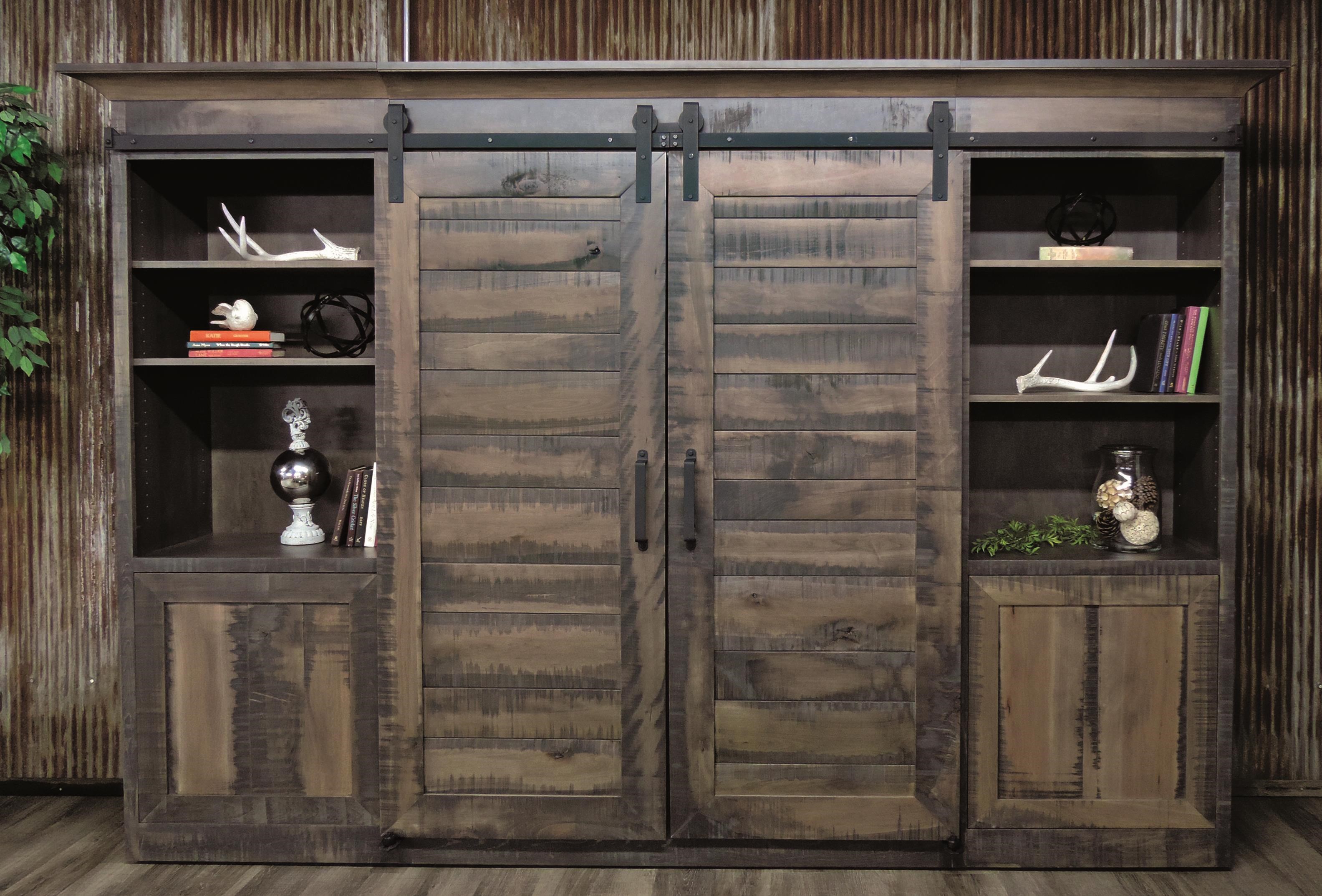 Bear Creek Barn Door Entertainment Center