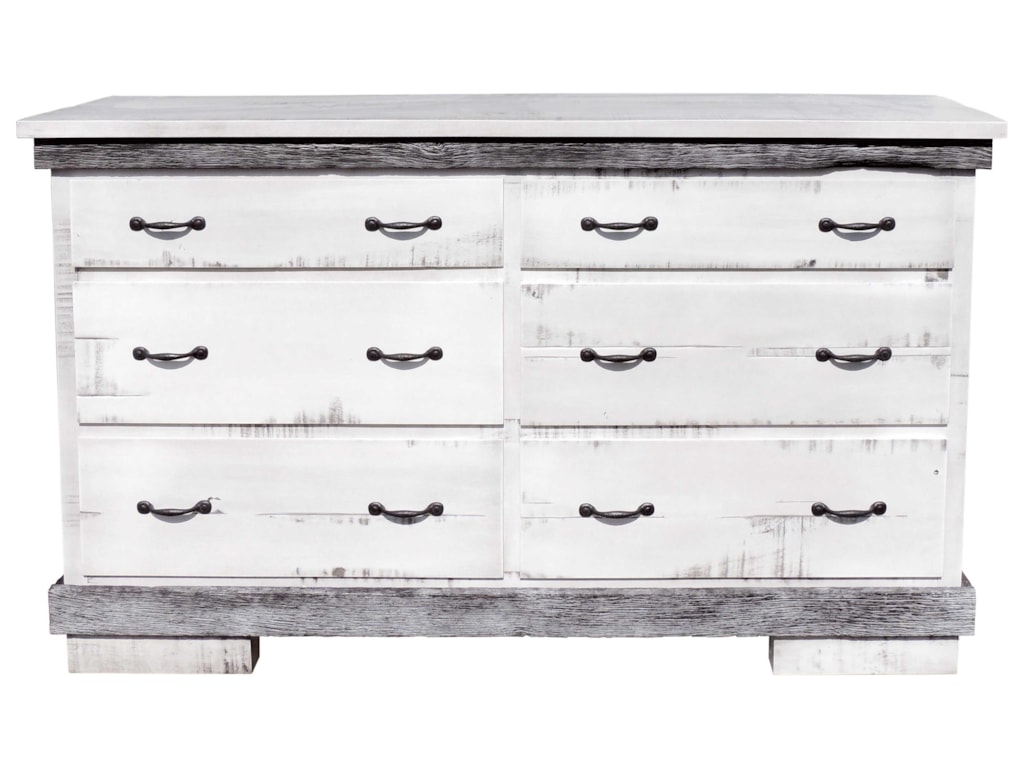 Wayside Custom Furniture Flint Ridge 6 Drawer Dresser Wayside