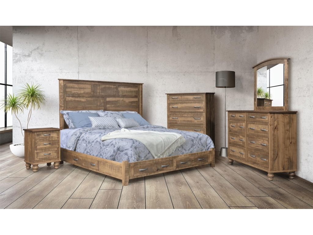 Wayside Custom Furniture CarsonQueen Storage Bed