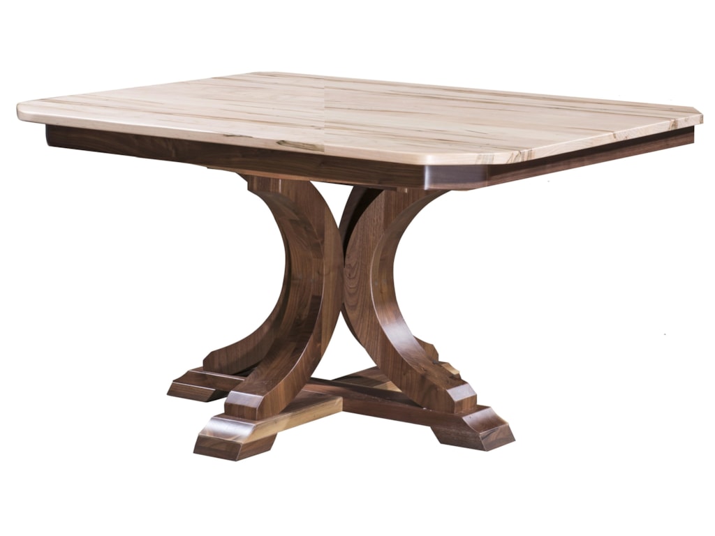 Kountry Corsica Single Pedestal Table By Wayside Custom Furniture At Kountry Corsica Single Pedestal Table By Wayside Custom Furniture At