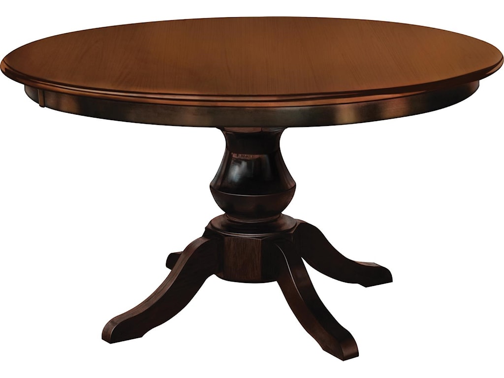 Wayside Custom Furniture Kountry Knob Denver Single Pedestal Table
