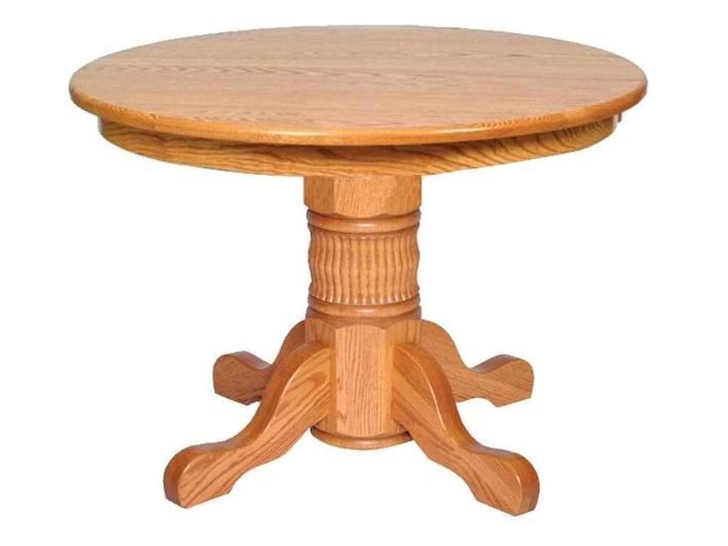 Kountry Traditional Tulip Single Pedestal Table By Wayside Custom Furniture At Kountry Traditional Tulip Single Pedestal Table By Wayside Custom Furniture At