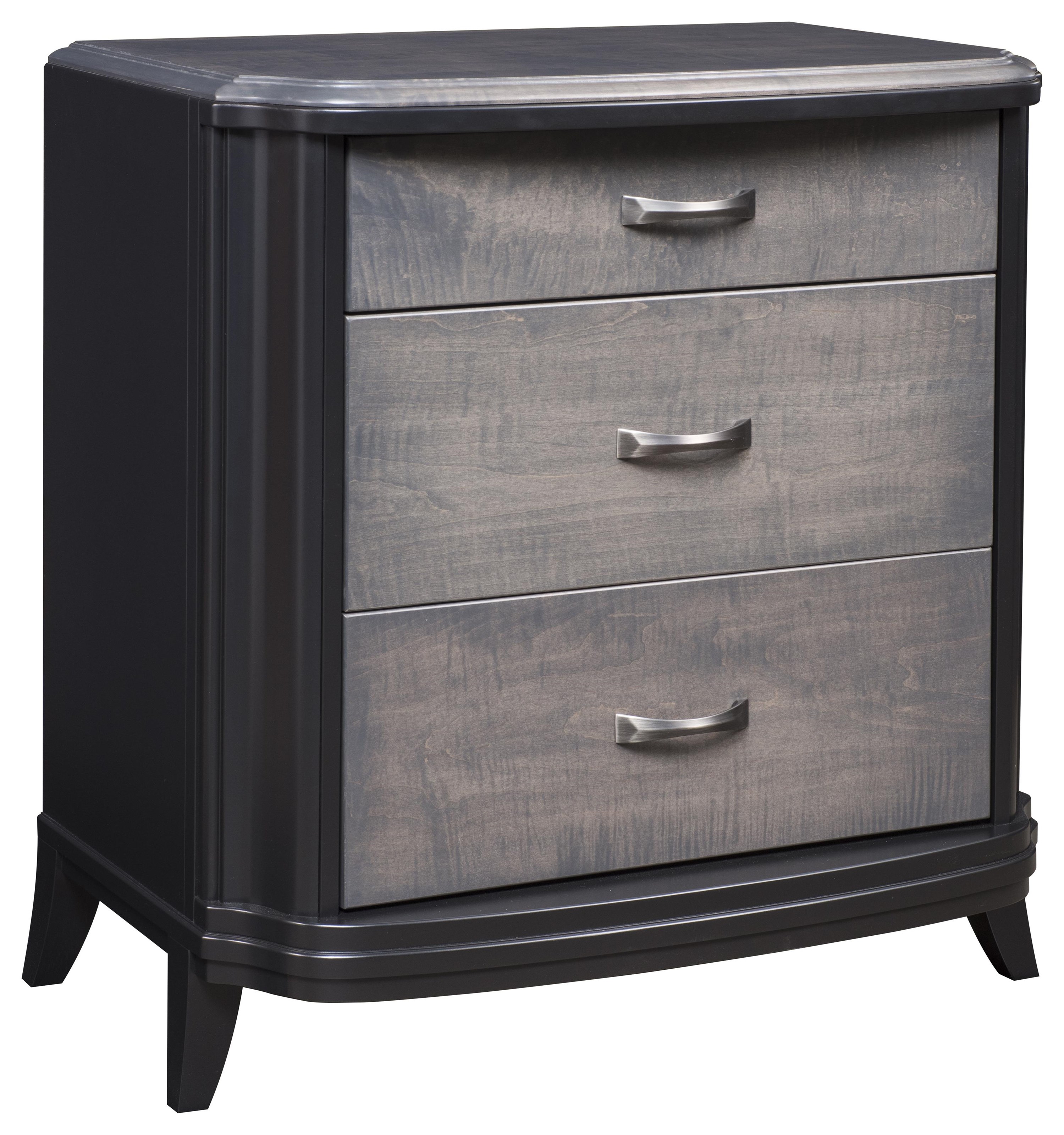 Wayside Custom Furniture Magnolia Large 3 Drawer Nightstand Wayside Furniture Nightstands