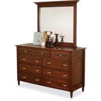Wayside Custom Furniture Stonebriar 1233+43 9 Drawer Dresser & Mirror | Wayside Furniture & Mattress | Dresser & Mirror Sets Wayside Custom Furniture Stonebriar 1233+43 9 Drawer Dresser & Mirror | Wayside Furniture & Mattress | Dresser & Mirror Sets