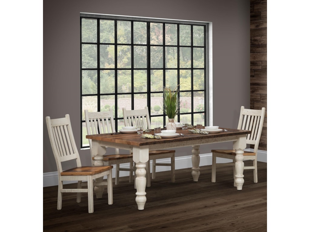 Wayside Custom Furniture Farmhouse5pc Dining Group