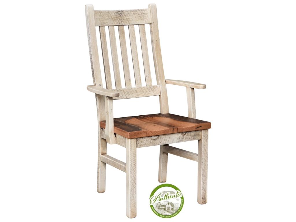 Wayside Custom Furniture FarmhouseReclaimed Barnwood Arm Chair