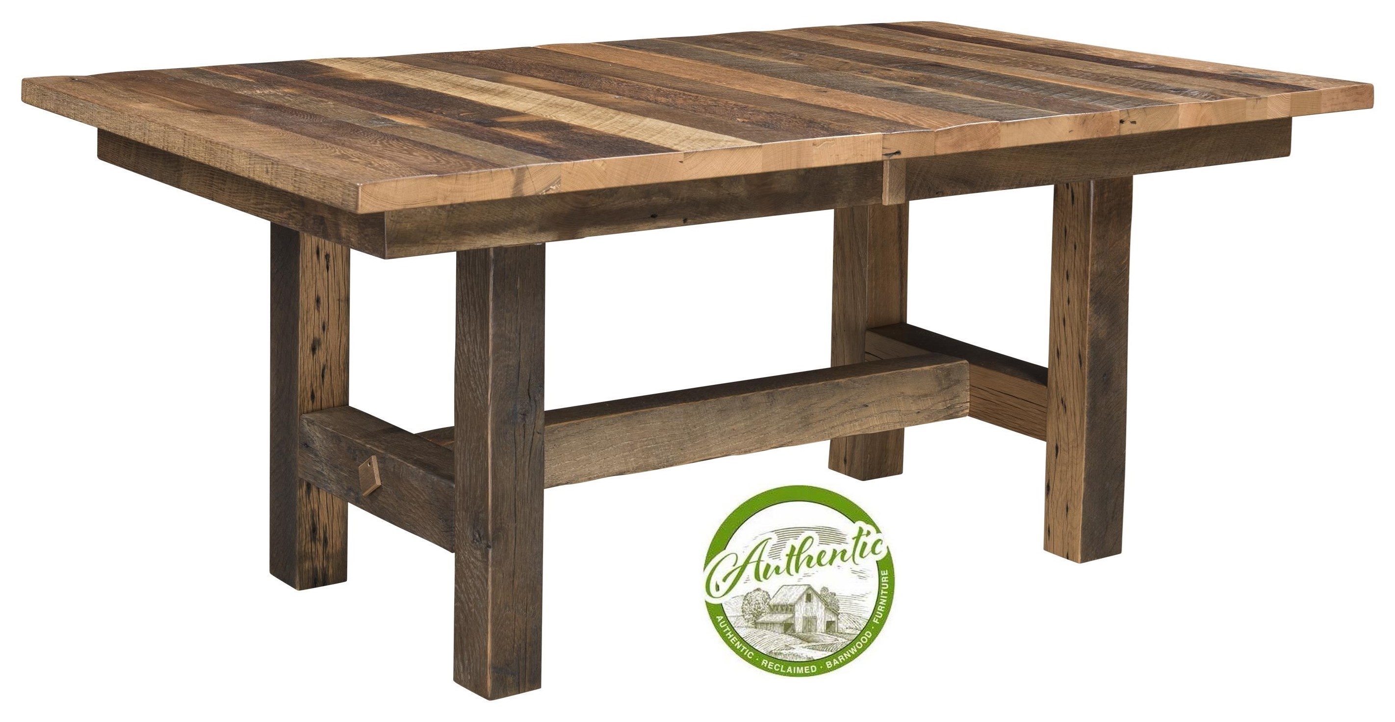 Wayside Custom Furniture Grove Reclaimed Barnwood Table Wayside