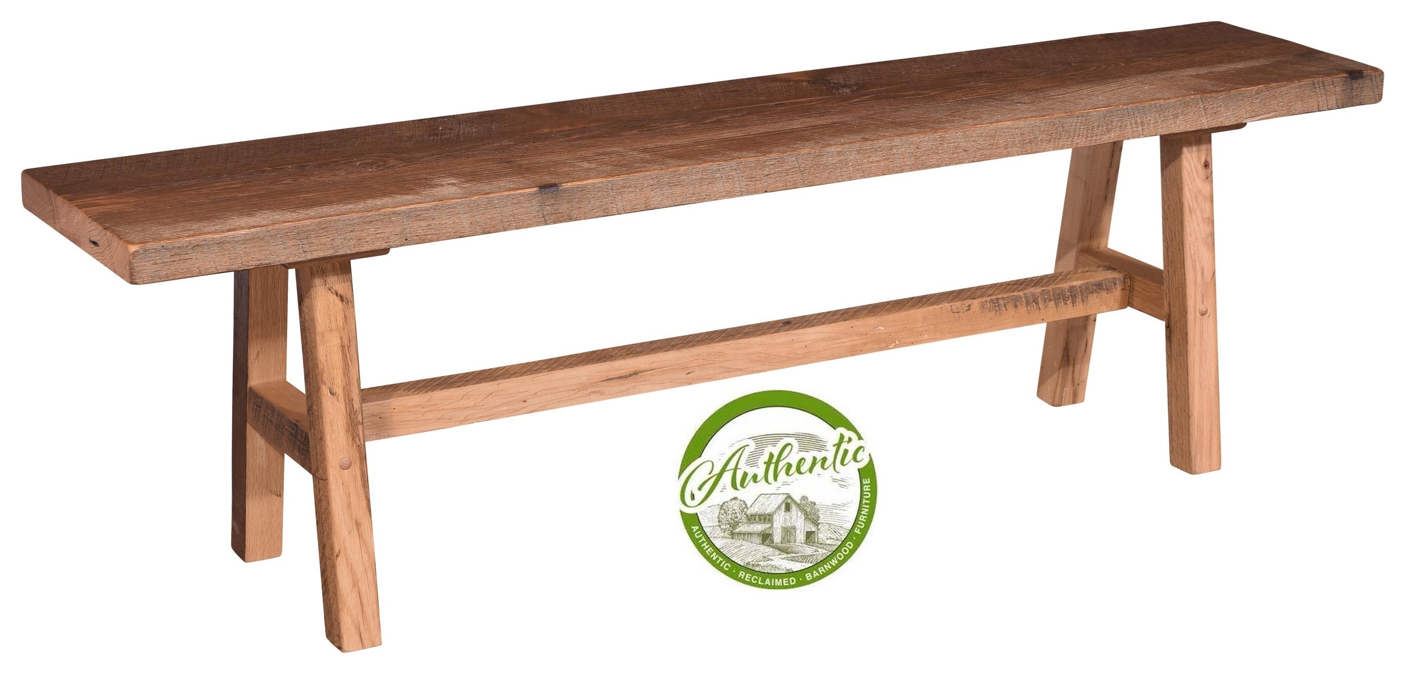 Wayside Custom Furniture Grove Reclaimed Barnwood Bench Wayside