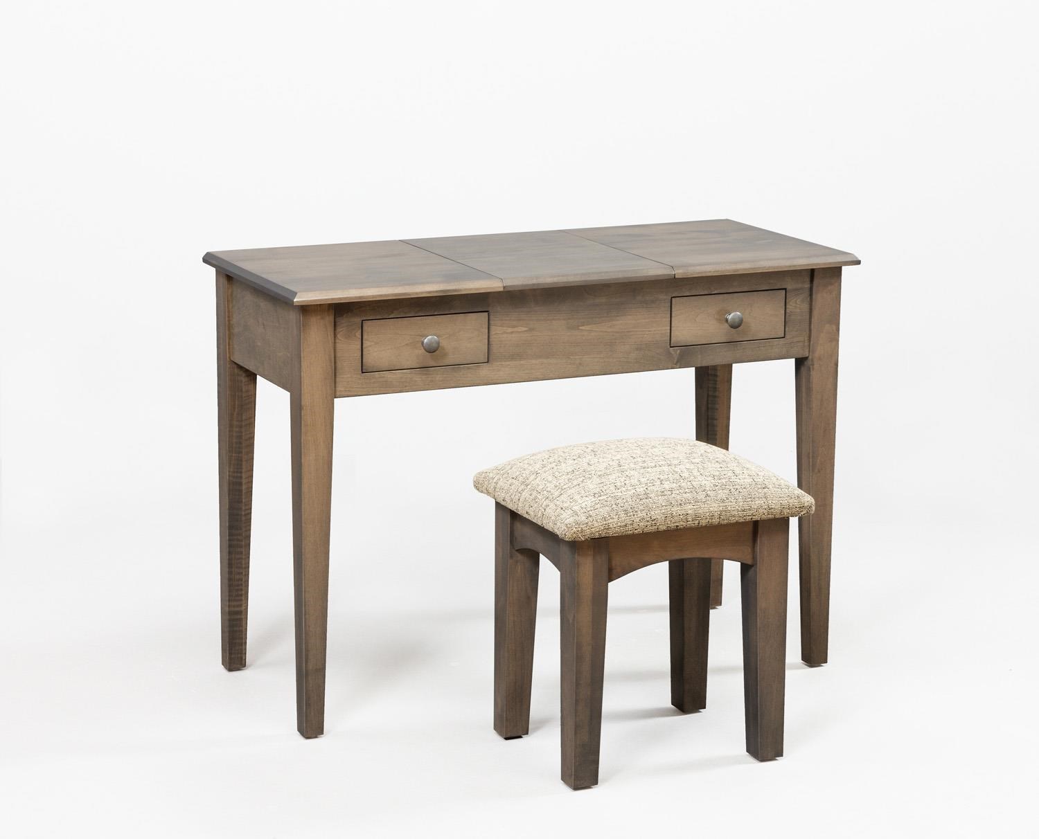 Wayside Custom Furniture Dressing Tables Shaker Vanity Bench Wayside Furniture Vanity Stools Vanity Chairs
