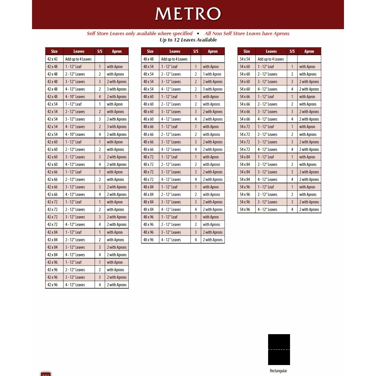Weaver Woodcraft Custom Amish Dining Metro Table Saugerties