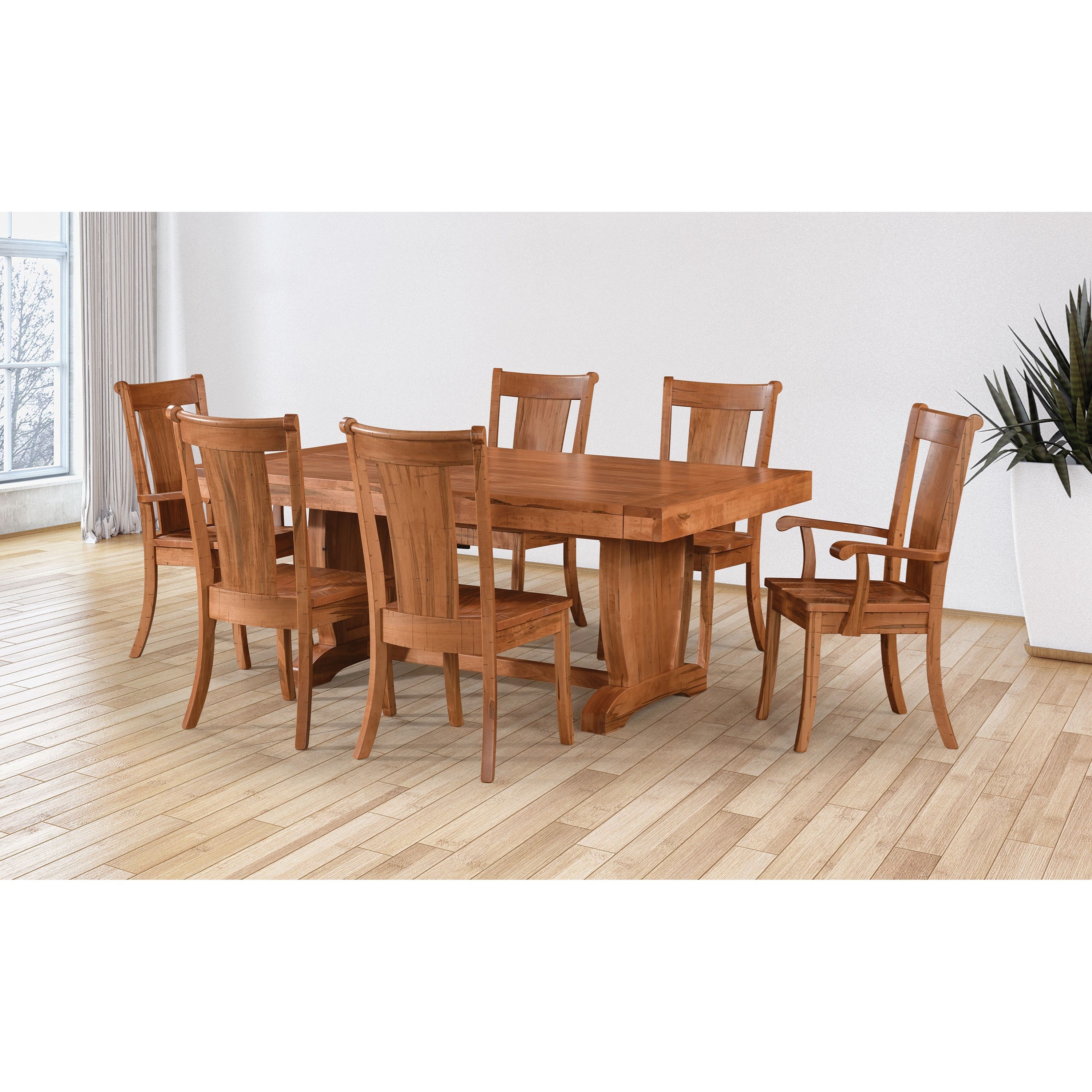 Weaver Woodcraft Chuckwagon Customizable Dining Table Chair Set