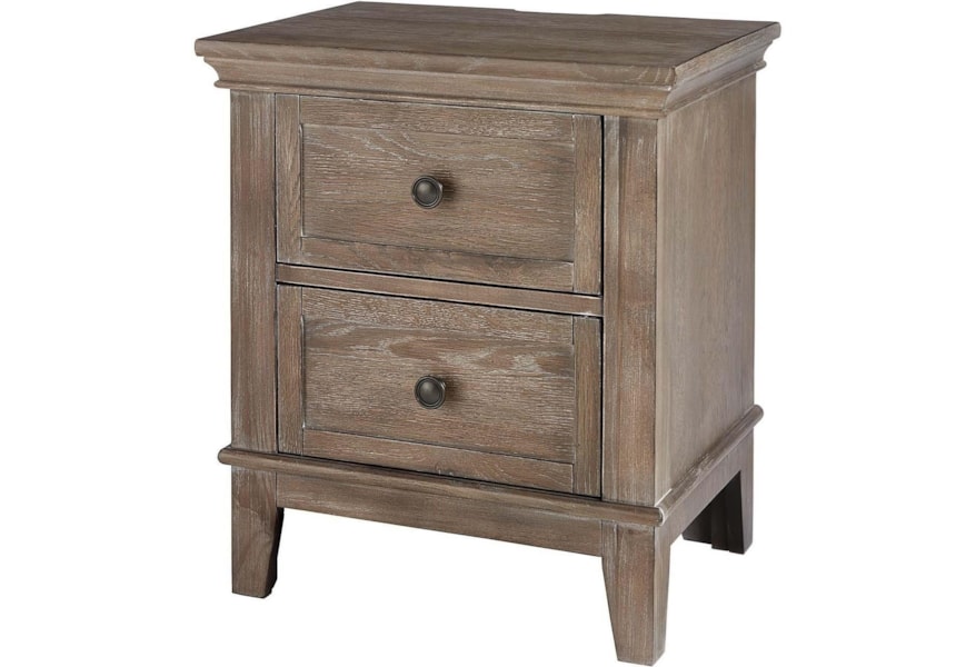 Westwood Design Leland 2 Drawer Nightstand With Charging Station Virginia Furniture Market Nightstands