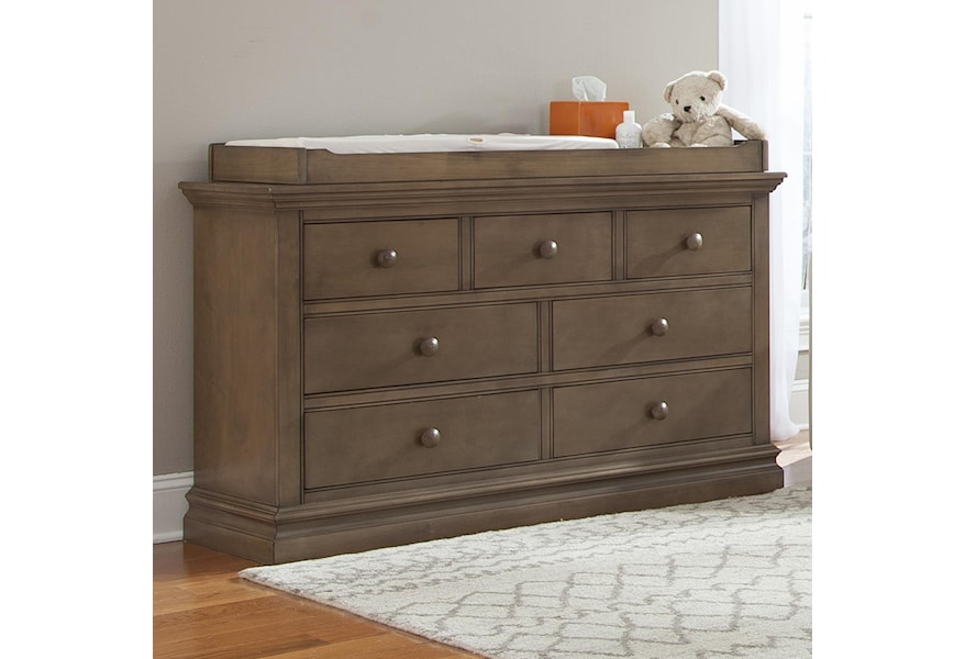 Westwood Design Stone Harbor 7 Drawer Dresser With Changing Top