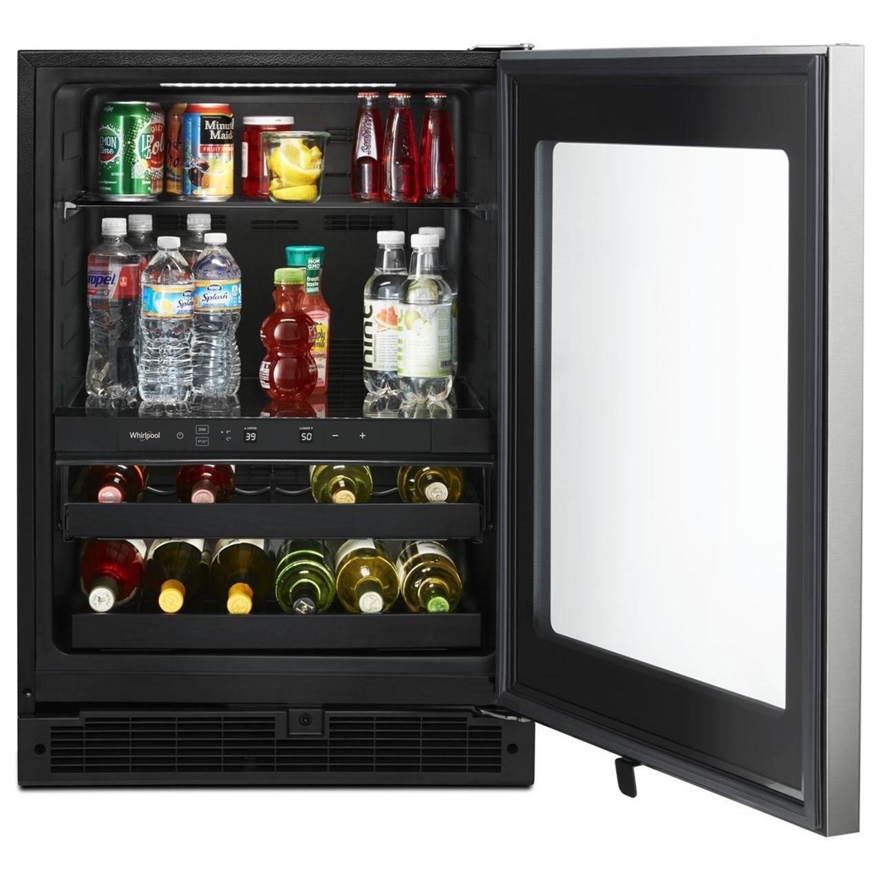 whirlpool 35 bottle wine fridge