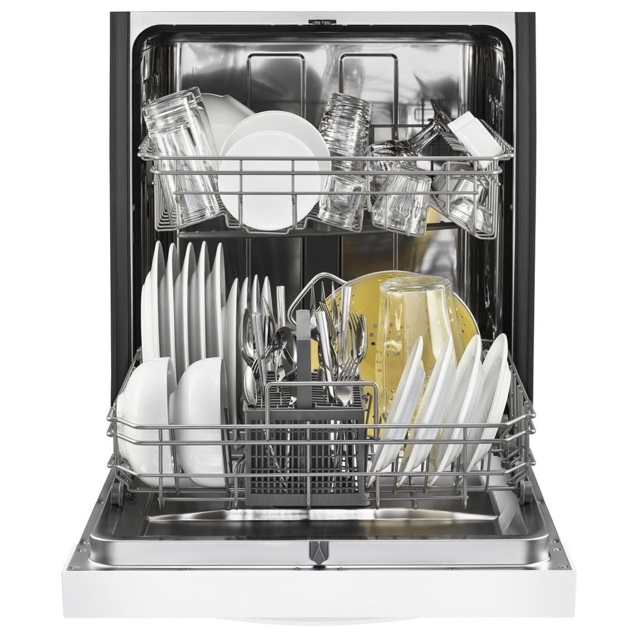 dishwasher with stainless steel tub and racks