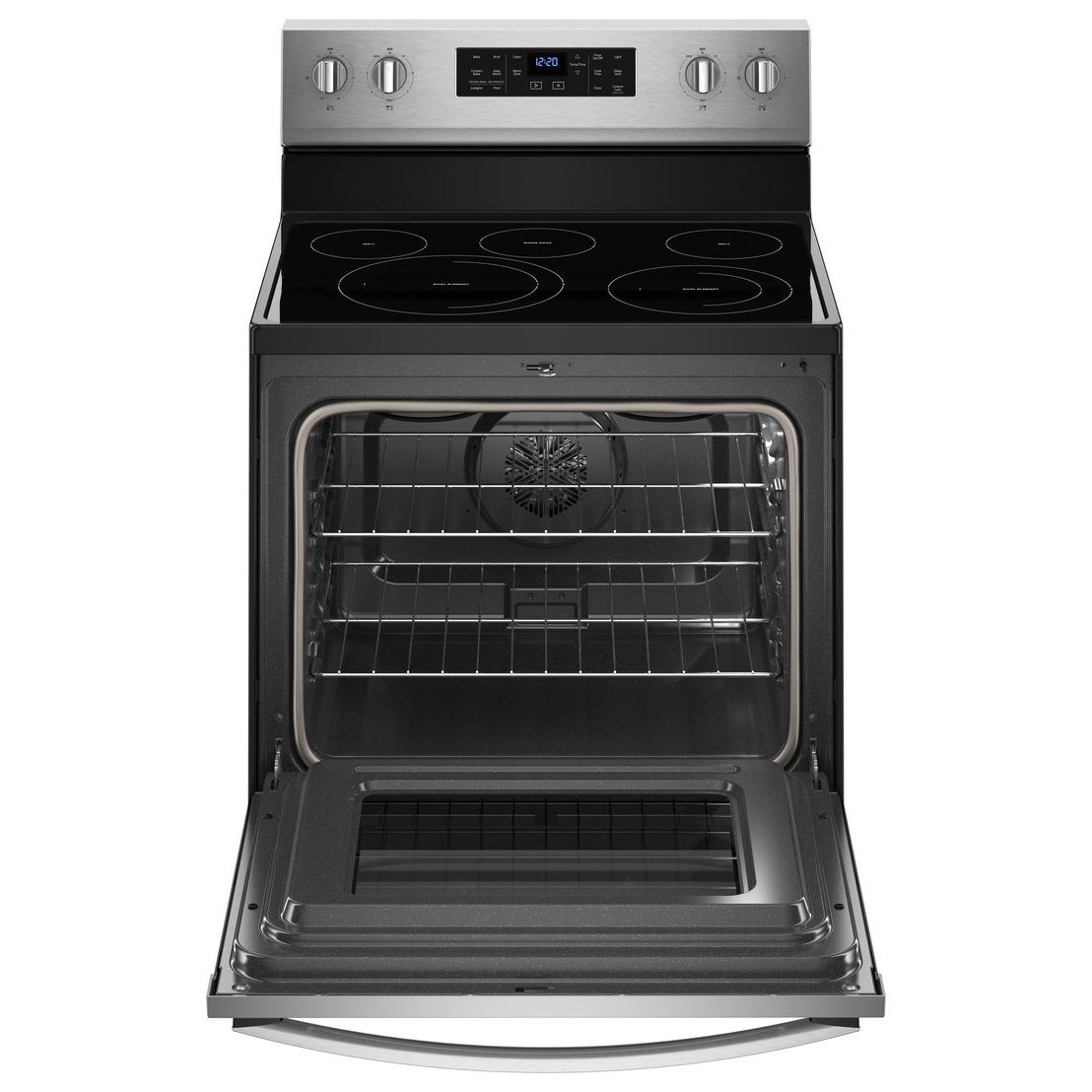 Whirlpool 5 3 Cu Ft Freestanding Electric Range With Fan