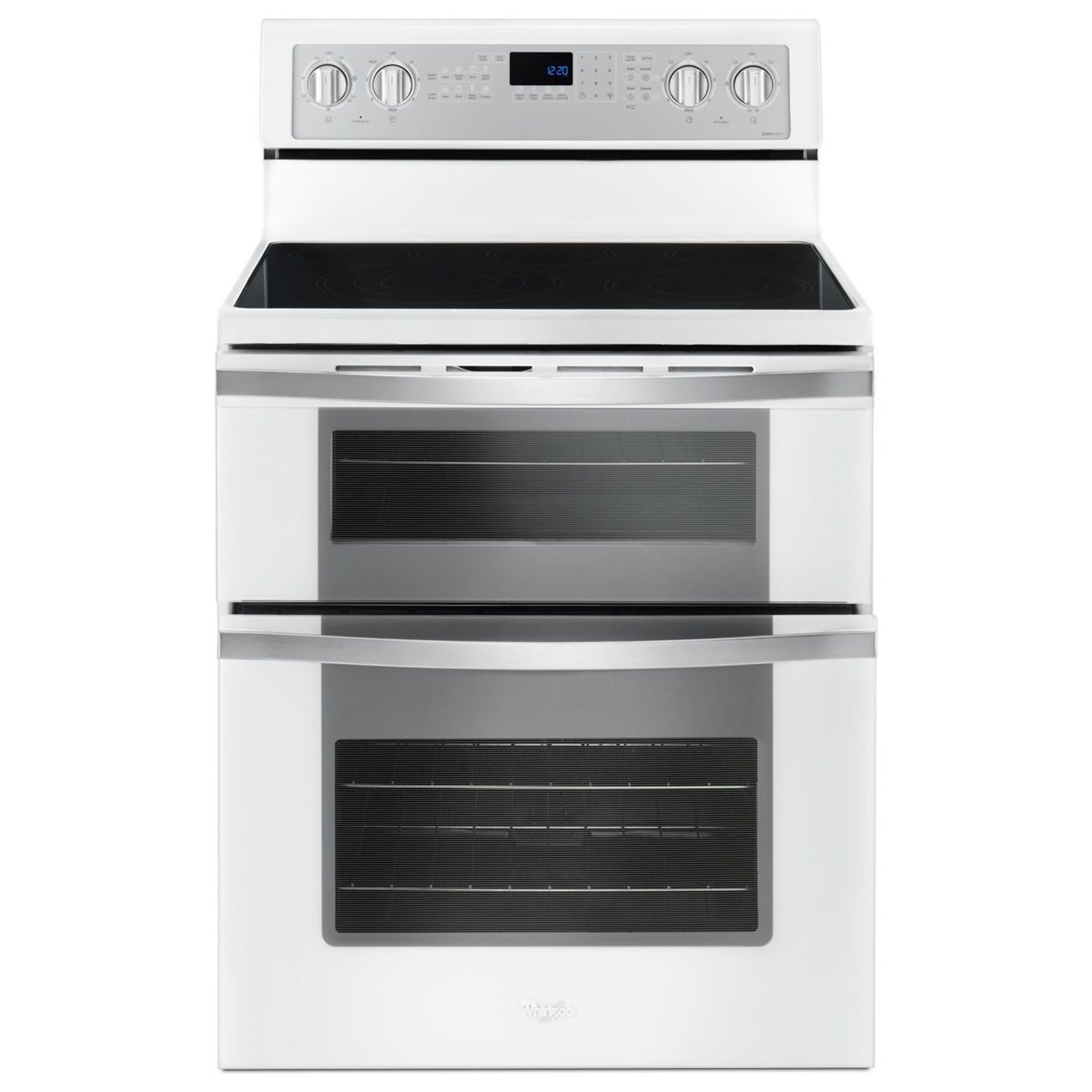 whirlpool double range oven