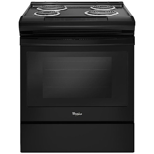 Whirlpool 4 8 Cu Ft Coil Electric Range With Guided Cooktop Whirlpool Electric Ranges 4 8 Cu Ft Coil Range With Guided Cooktop Controls