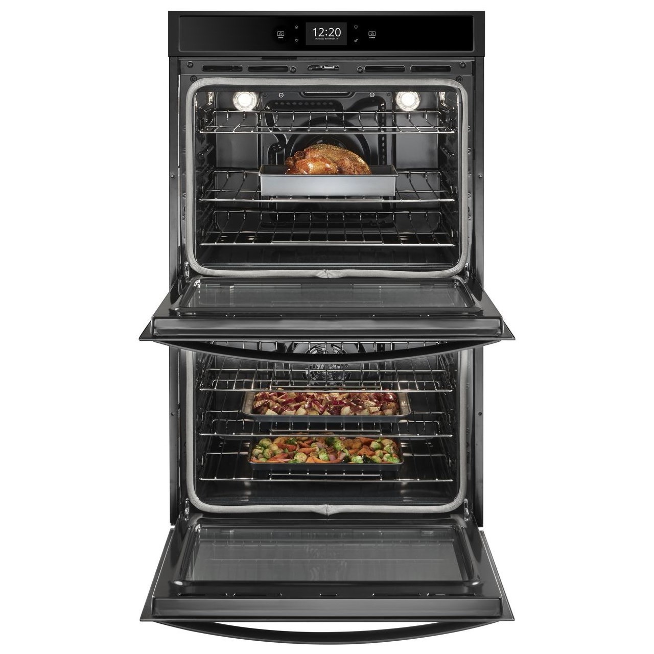 whirlpool double convection wall oven