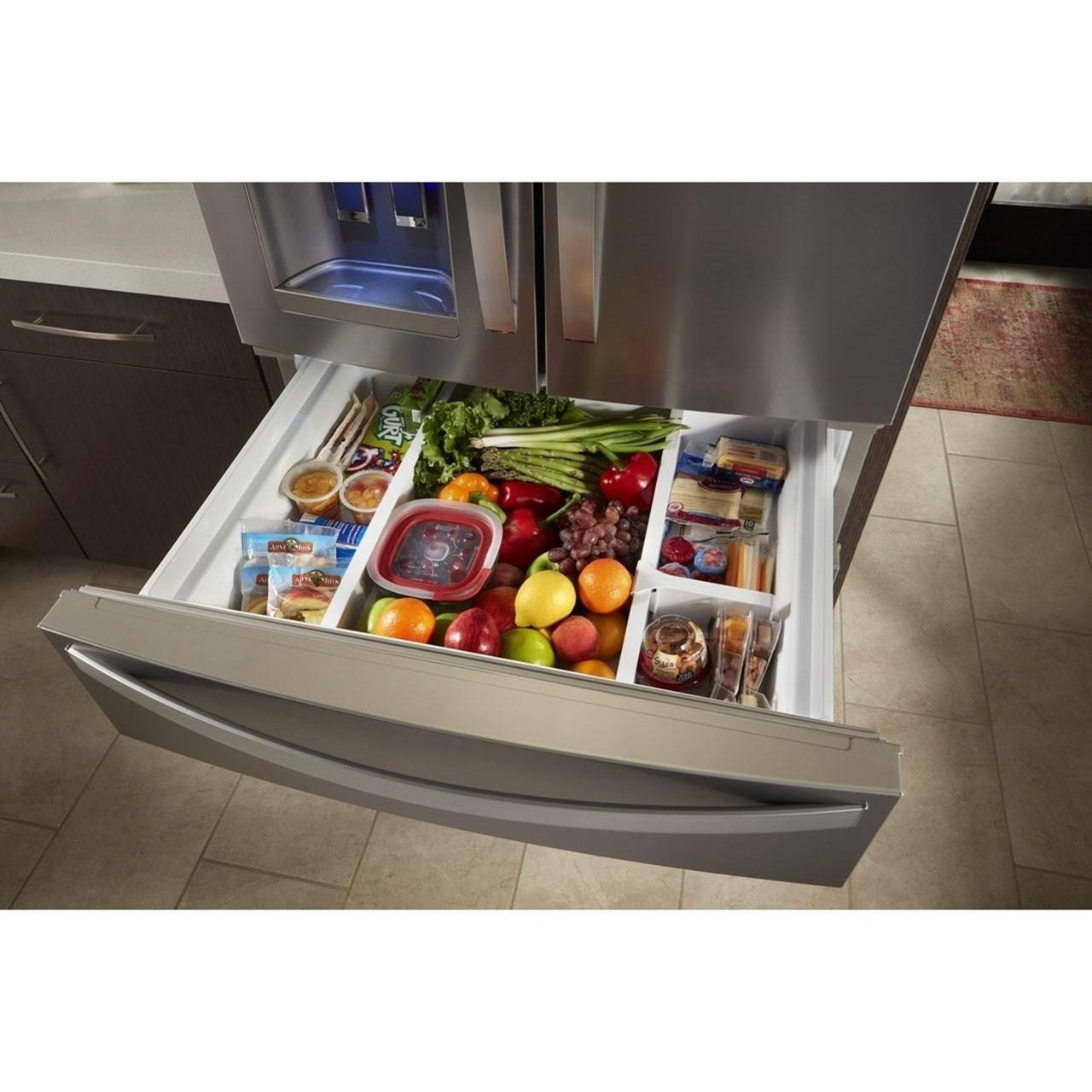 french door whirlpool fridge