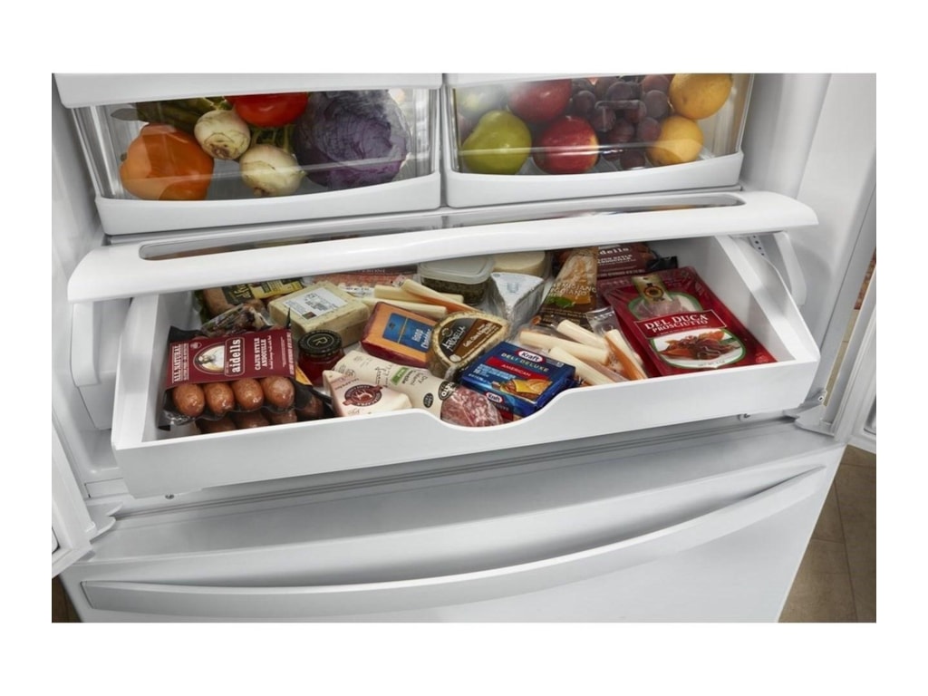 Whirlpool 33 Inch Wide French Door Refrigerator 22 Cu Ft
