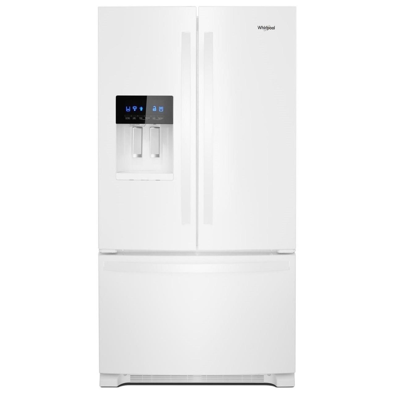 Whirlpool 36 Inch Wide French Door Refrigerator 25 Cu Ft Wilcox Furniture Refrigerator French Door