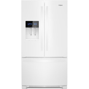 Fingerprint Resistant Stainless Steel 36 Inch Wide French Door Refrigerator With Water Dispenser 25 Cu Ft Wrf535swhz Whirlpool